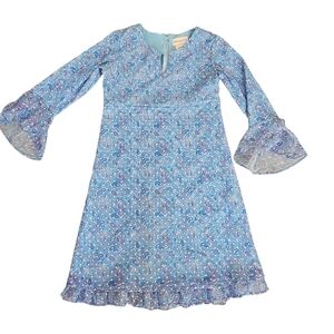 American Girl Julie Blue Paisley Sparkly Dress Size:10